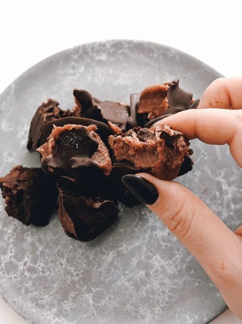Dark Chocolate Salted Caramel Bites