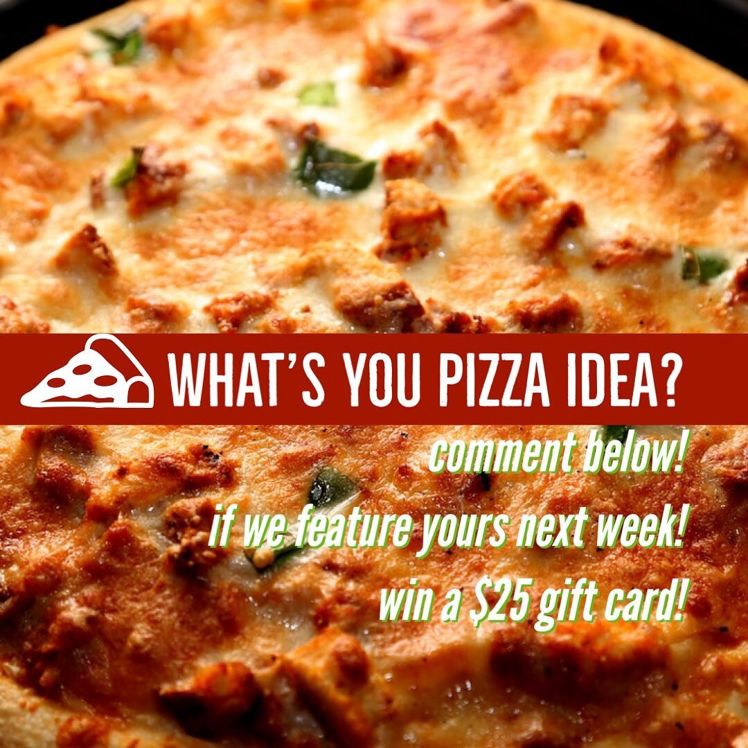 What&rsquo;s you big idea for a signature pizza? Comment below and if we feature your pizza next week, you win a $25 gift card! #tennaveac #atlanticcity #pizza #contest @northbeachac