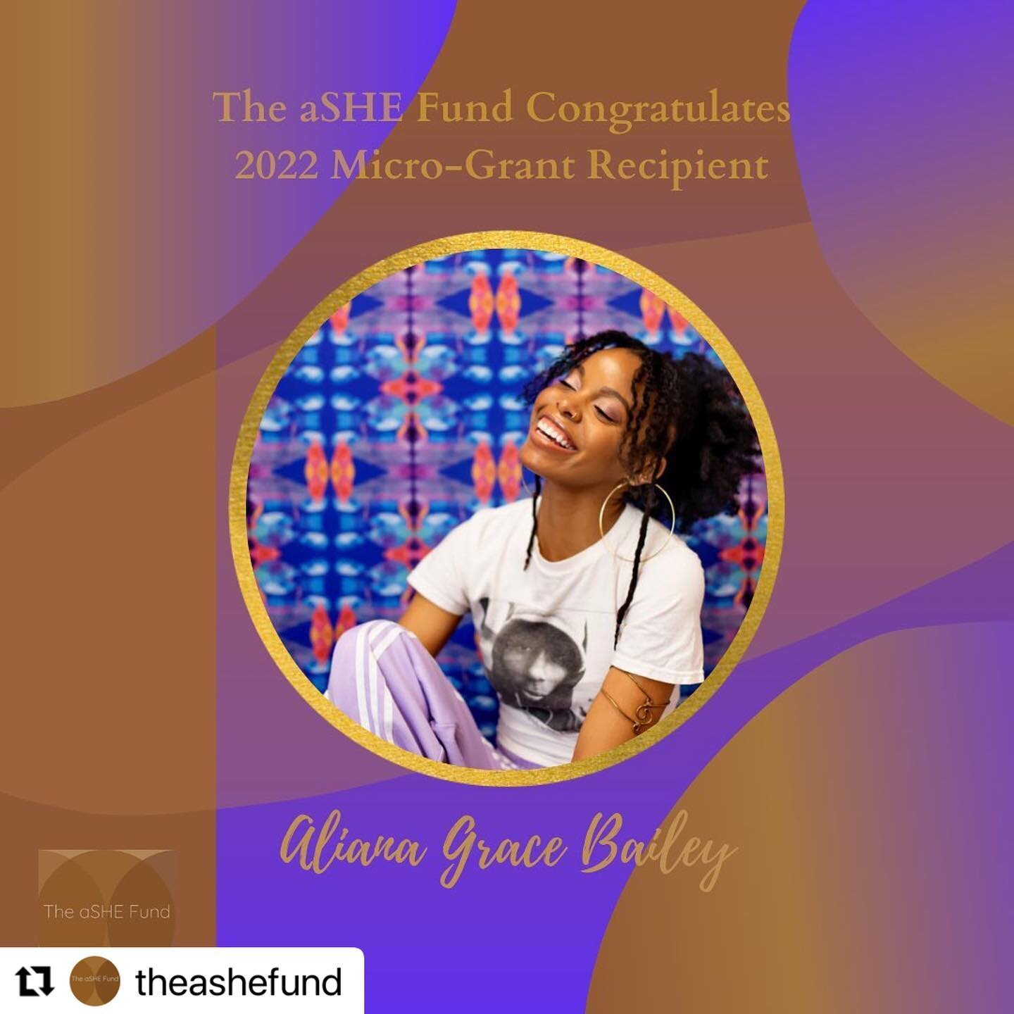 #Repost @theashefund with @make_repost
・・・
Congrats again to all of our 2022 Grant Recipients. Please follow, check out and support these dope phenomenal Black women creatives. Cheers again to our amazing and patient grant review board. A big thank y