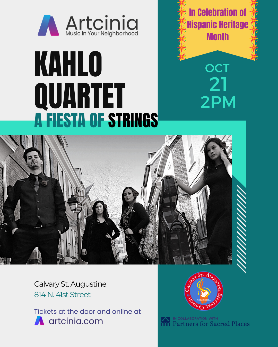 Artcinia presents: Kahlo Quartet, a Fiesta of Strings