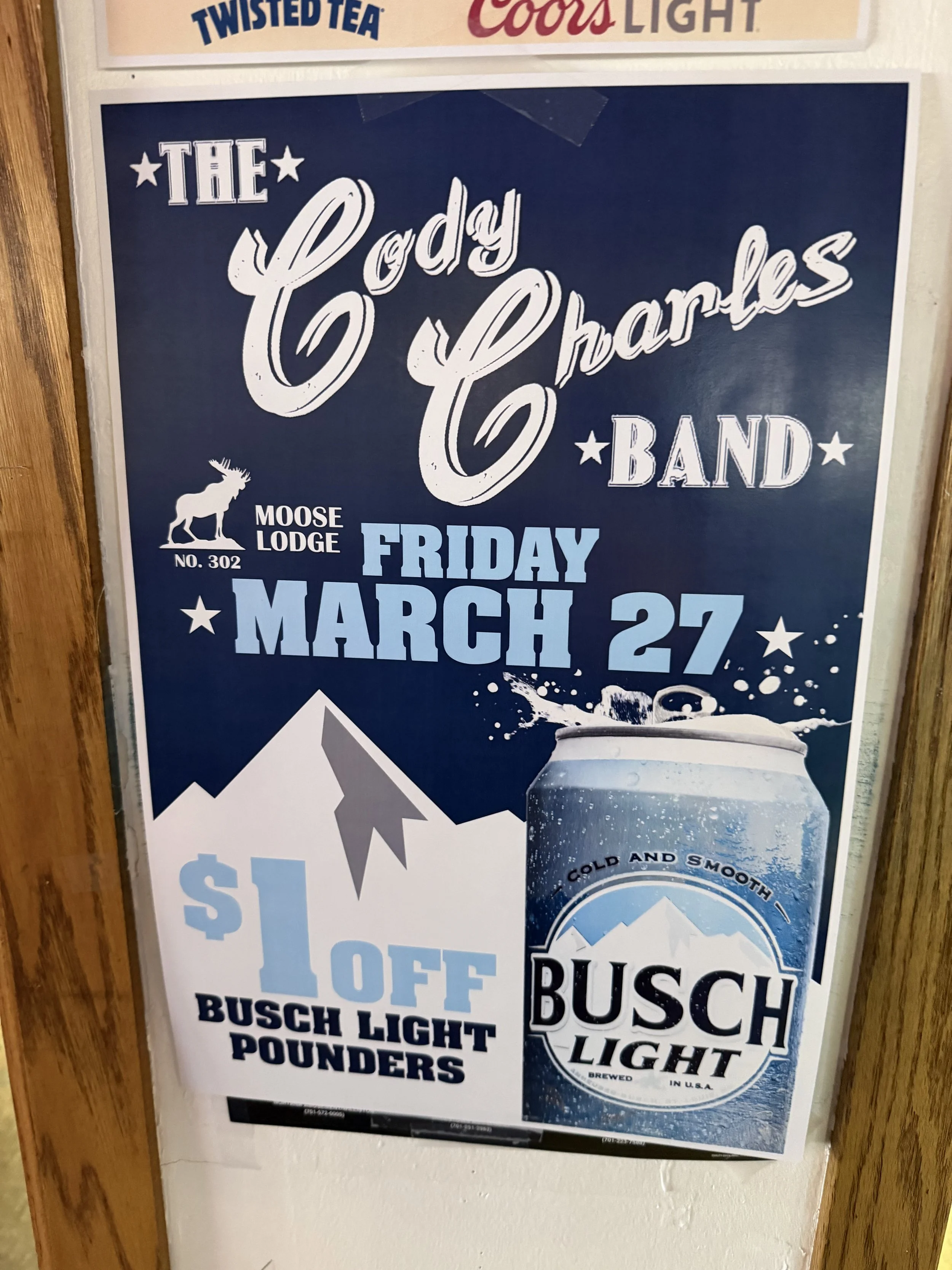 LIVE MUSIC!  The Cody Charles Band