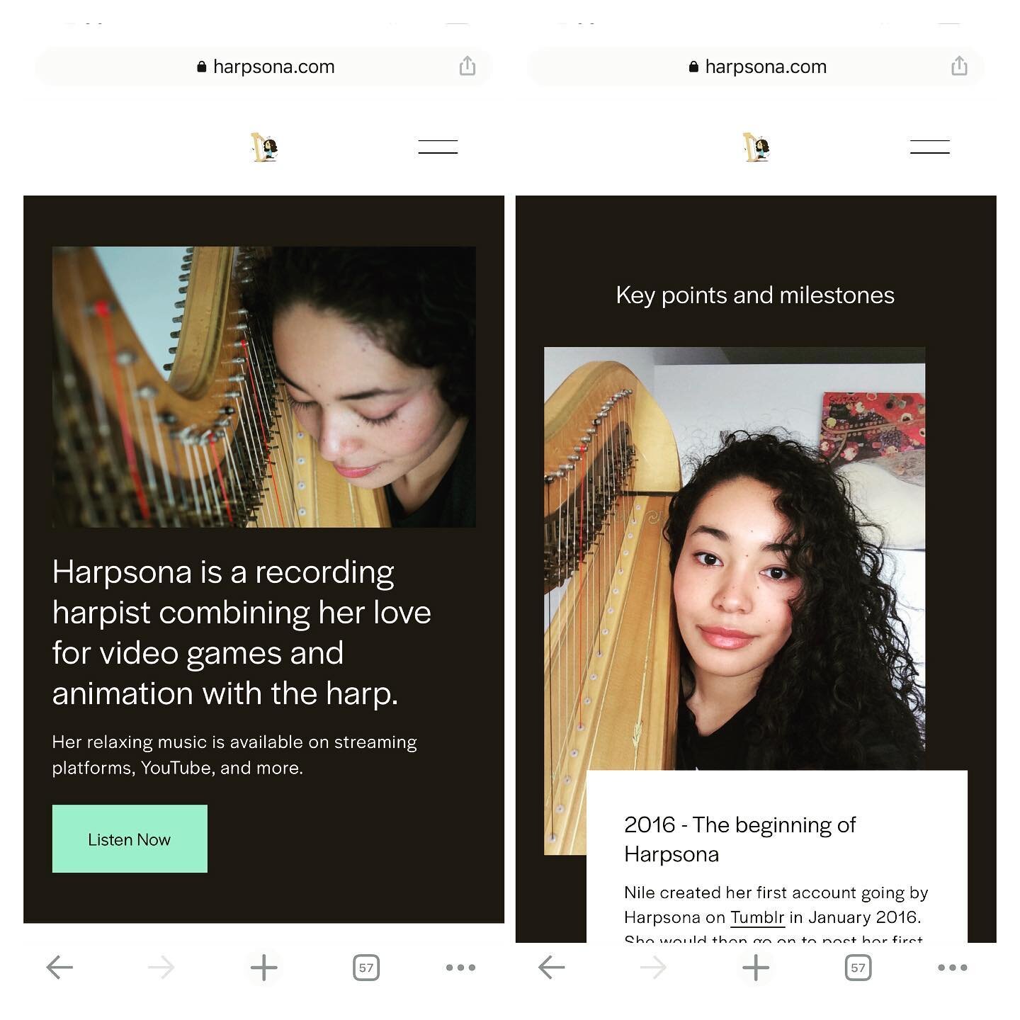 I finally made a website! ✨ 
Check it out if you&rsquo;re interested in how I got started or want to learn about more than what I&rsquo;ve posted here on Instagram!

www.harpsona.com

#harp #harpist #practicalharpist