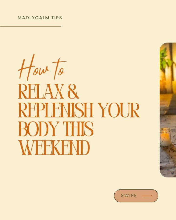 MadlyCalm Weekend Tips&hellip;&hellip;all about slowing down, resting, replenishing and feeling into these July Winter days. 
Booking link in BIO any questions please message me.
Athalee 💜