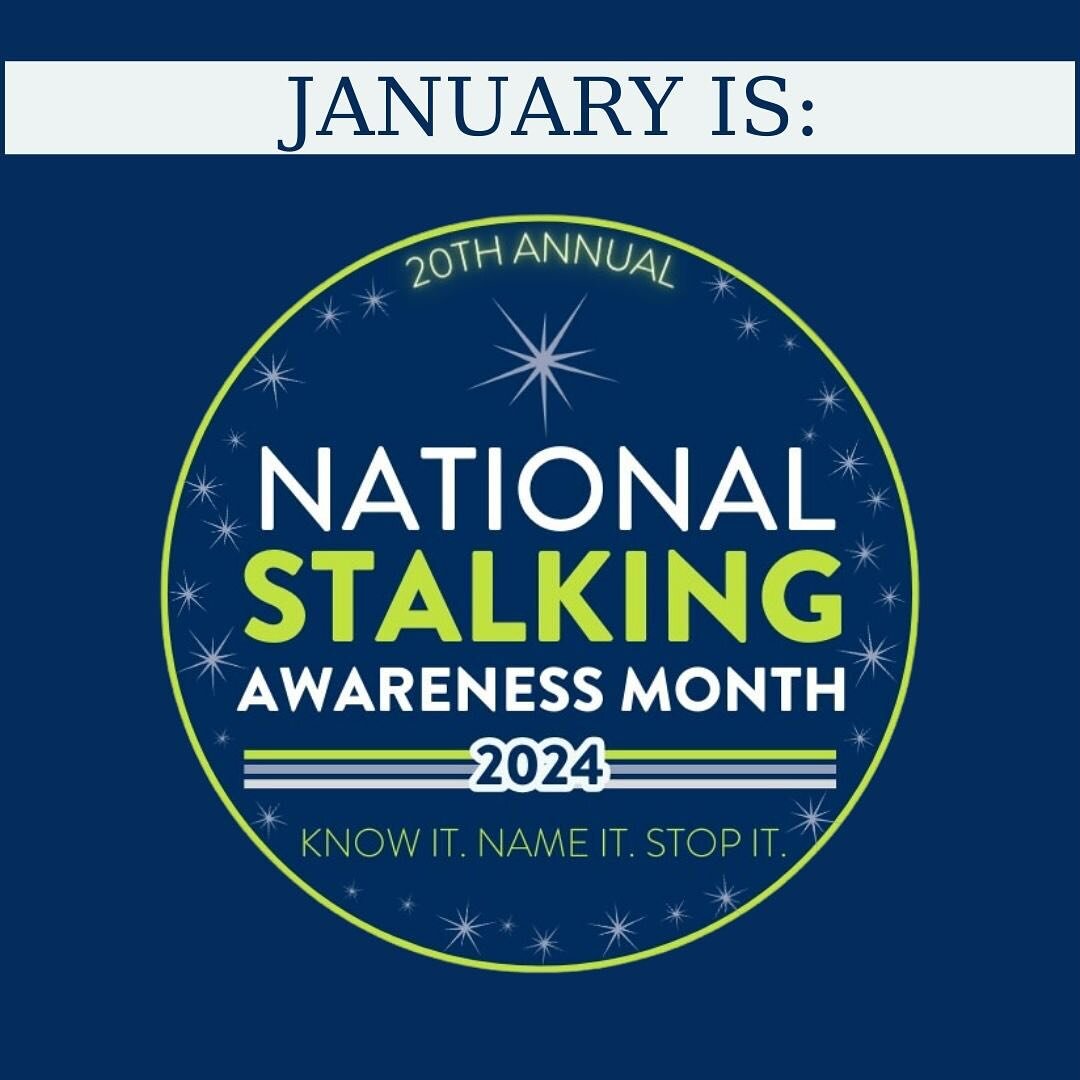 January is the National Stalking Awareness Month. As we shine a light against stalking, join us in supporting survivors 💙 Thank you @followuslegally