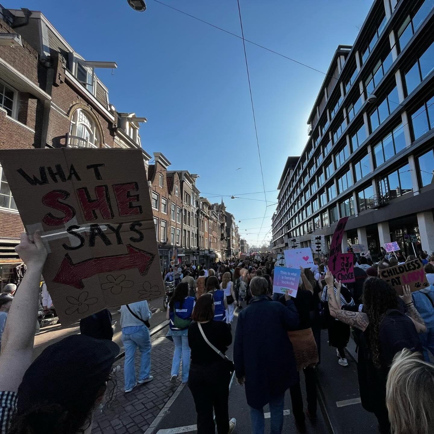 ✨ Our Bodies Our Voice at the National Women&rsquo;s Day March in Amsterdam✨ 

Walking together, raising awareness, and standing for a future built on respect and equality. Thank you to everyone who joined and supported.  #internationalwomensday #wom