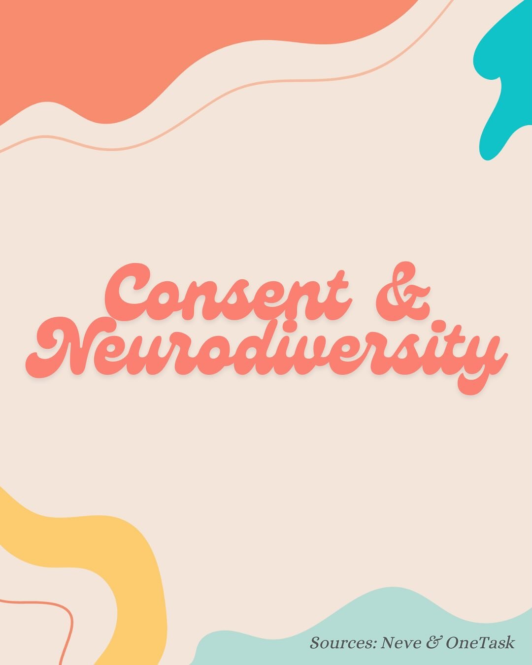 Consent isn&rsquo;t always taught in a way that makes sense to everyone. Social norms, unspoken rules and accessibility play a huge role in how we understand boundaries. Let&rsquo;s rethink how we approach this 🙌💛. #socialnorms #neurodiversity #acc