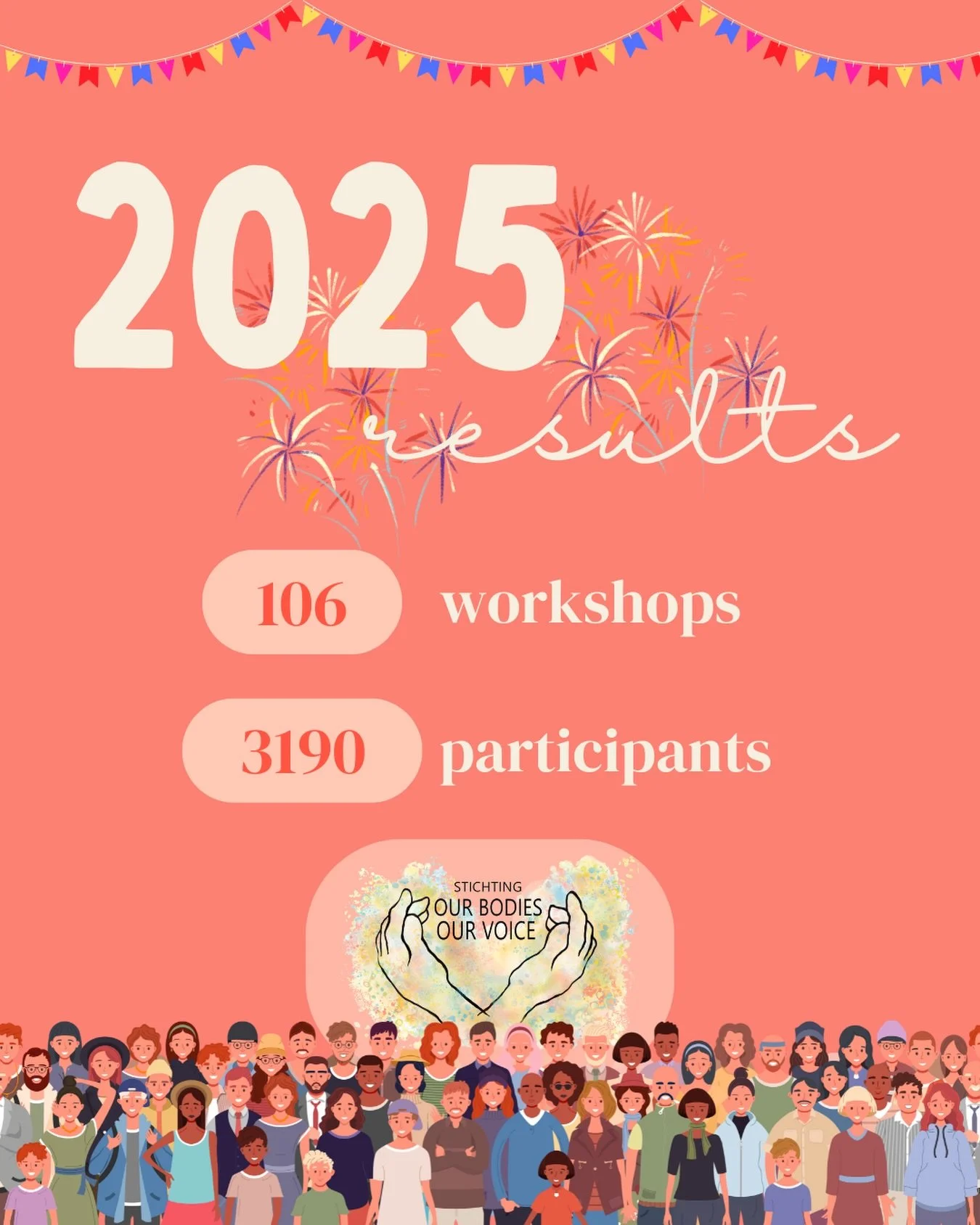 2025 was a crazy year for OBOV! 
We couldn&rsquo;t have done it without our volunteers who facilitated a new Dutch program in the Hague, which secured enough funding for us to hire our wonderful workshop facilitator, Mily. The biggest thank you goes 