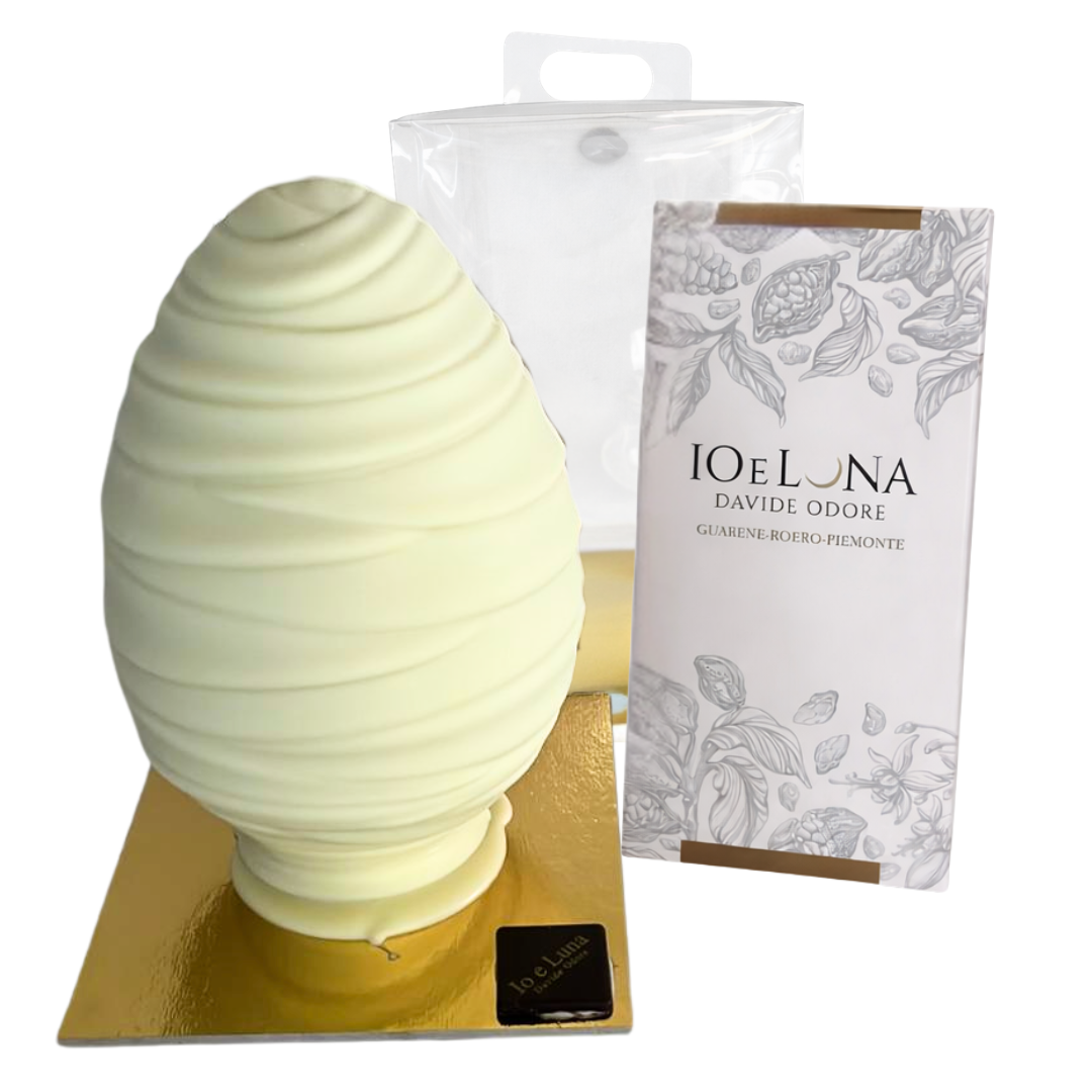 Uovo di cioccolato bianco e cremino al pistacchio (450 GR)