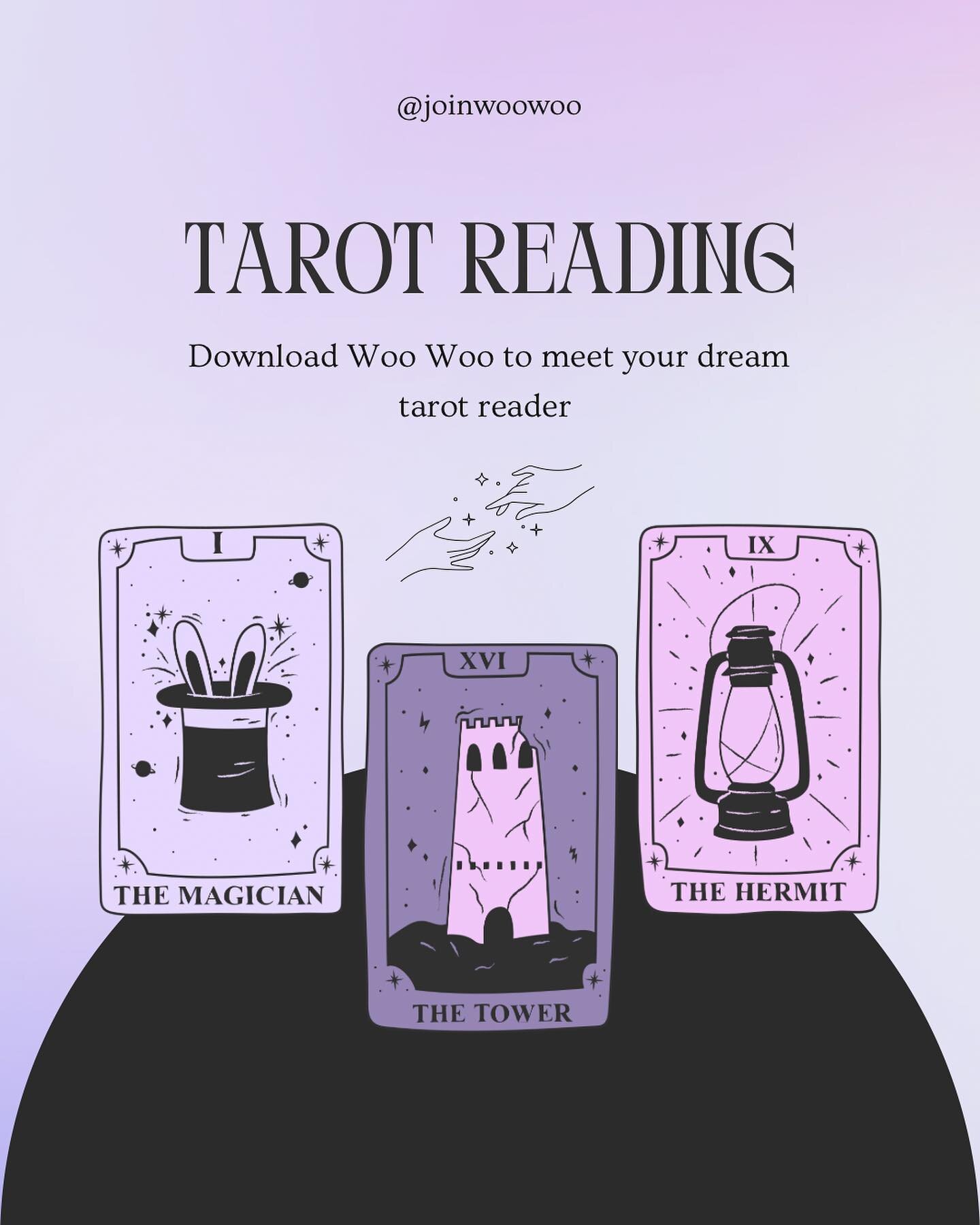 Looking for a tarot reading? We&rsquo;ve got you covered. Connect and book tarot readers with our app 🦄💜🌙