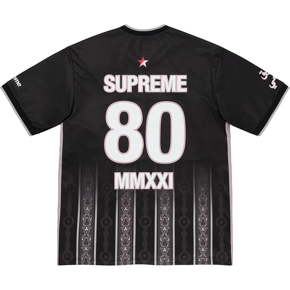 SUPREME Arabic Logo Soccer Jersey — La Suprema Calidad 