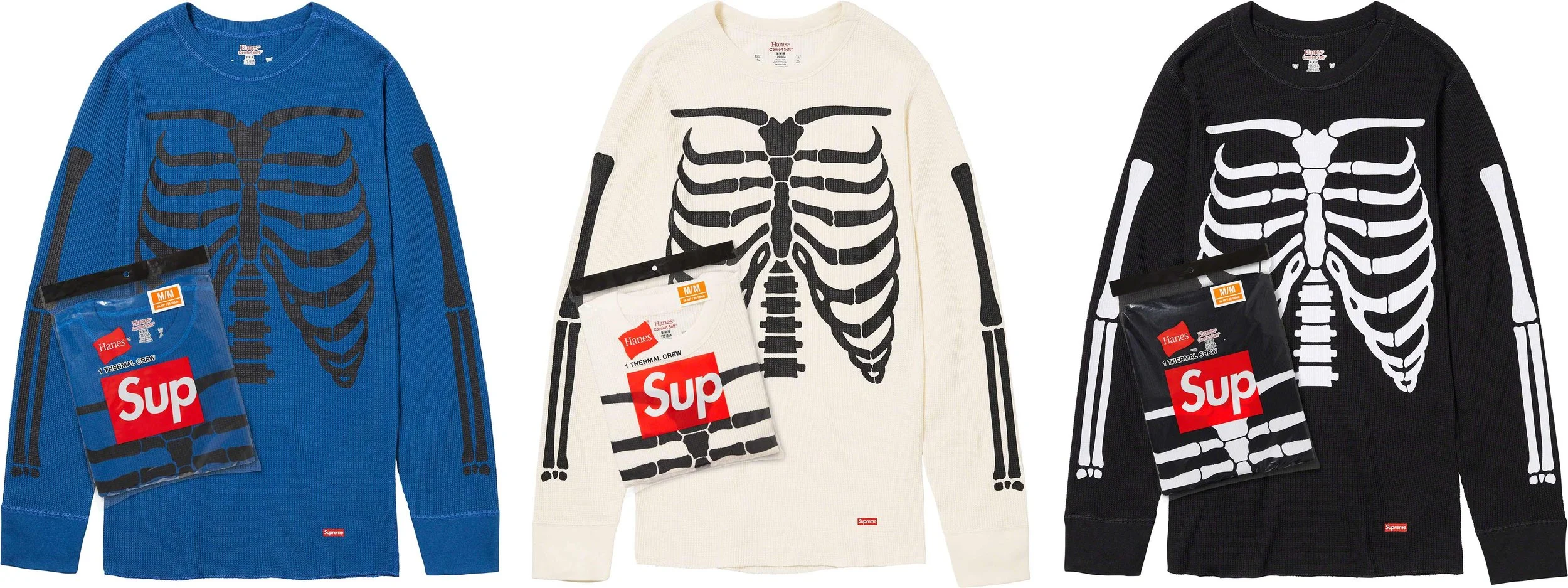 3*3様 Supreme x Hanes Bones Thermal Crew 【公式通販】