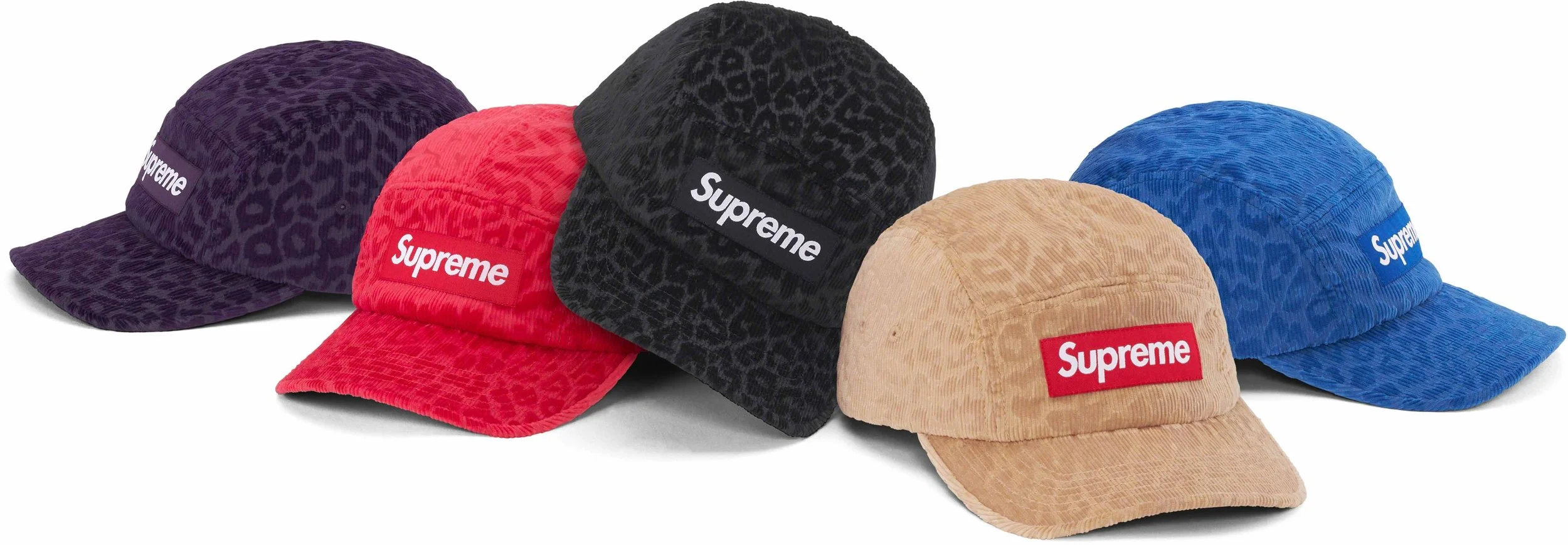 LEOPARD CORDUROY CAMP CAP — La Suprema Calidad