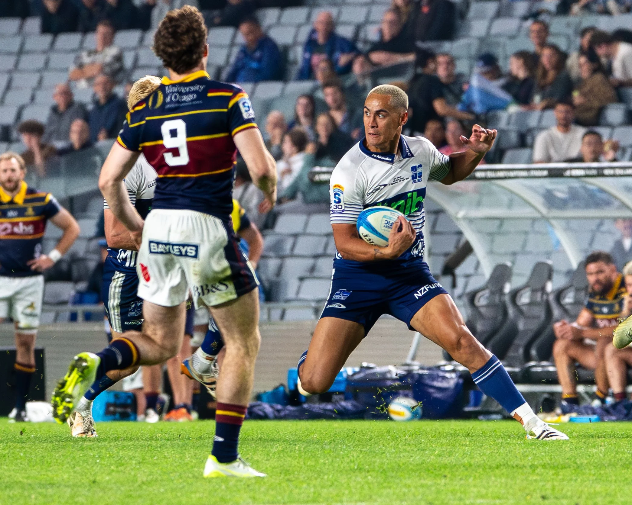 Full Back Zarn Sullivan

Highlanders vs Blues 17 April 2026. Shot by: Dominic Gasparich