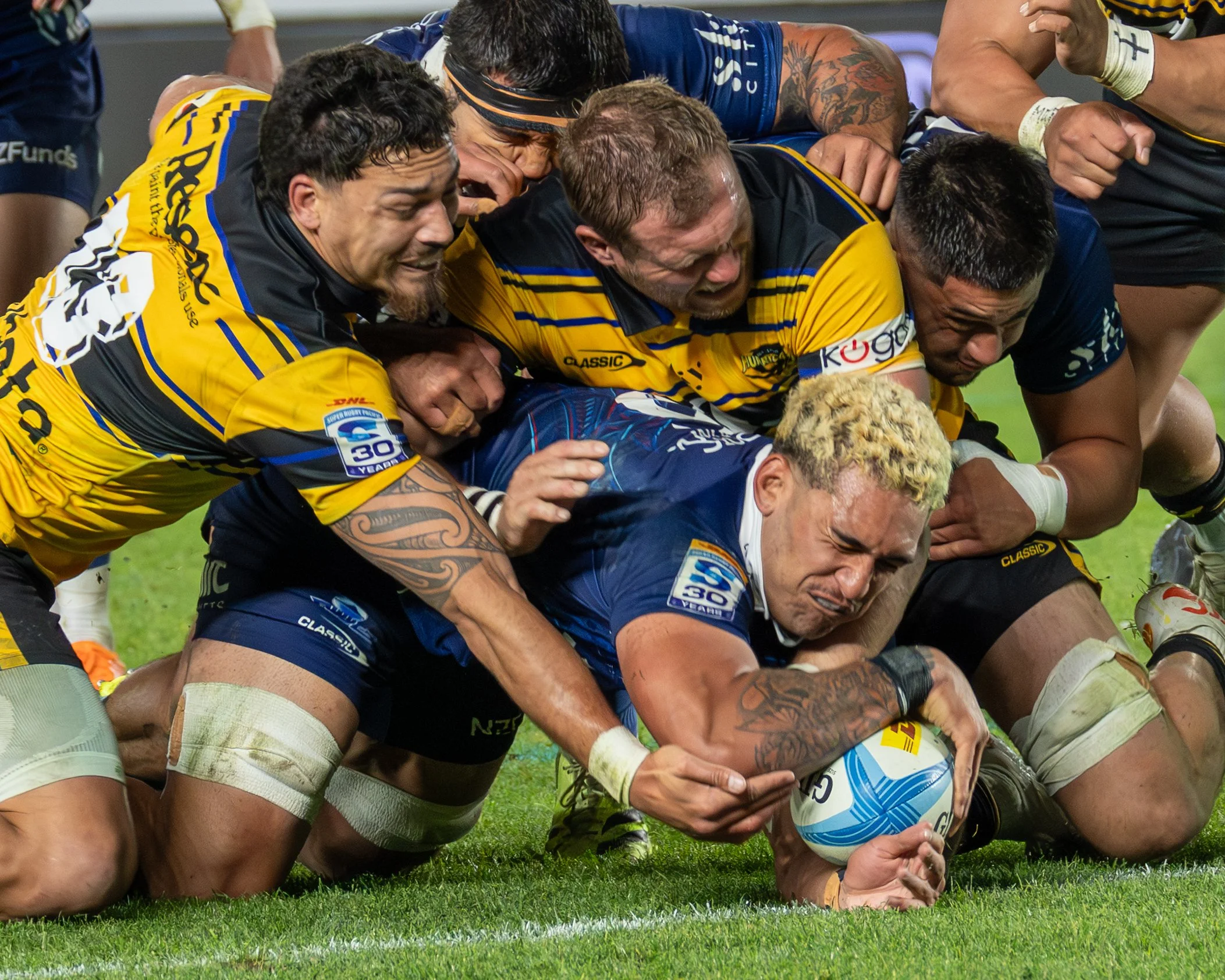Flanker Malachi Wrampling-Alec

Highlanders vs Blues 16 May 2026
Shot by: Dominic Gasparich