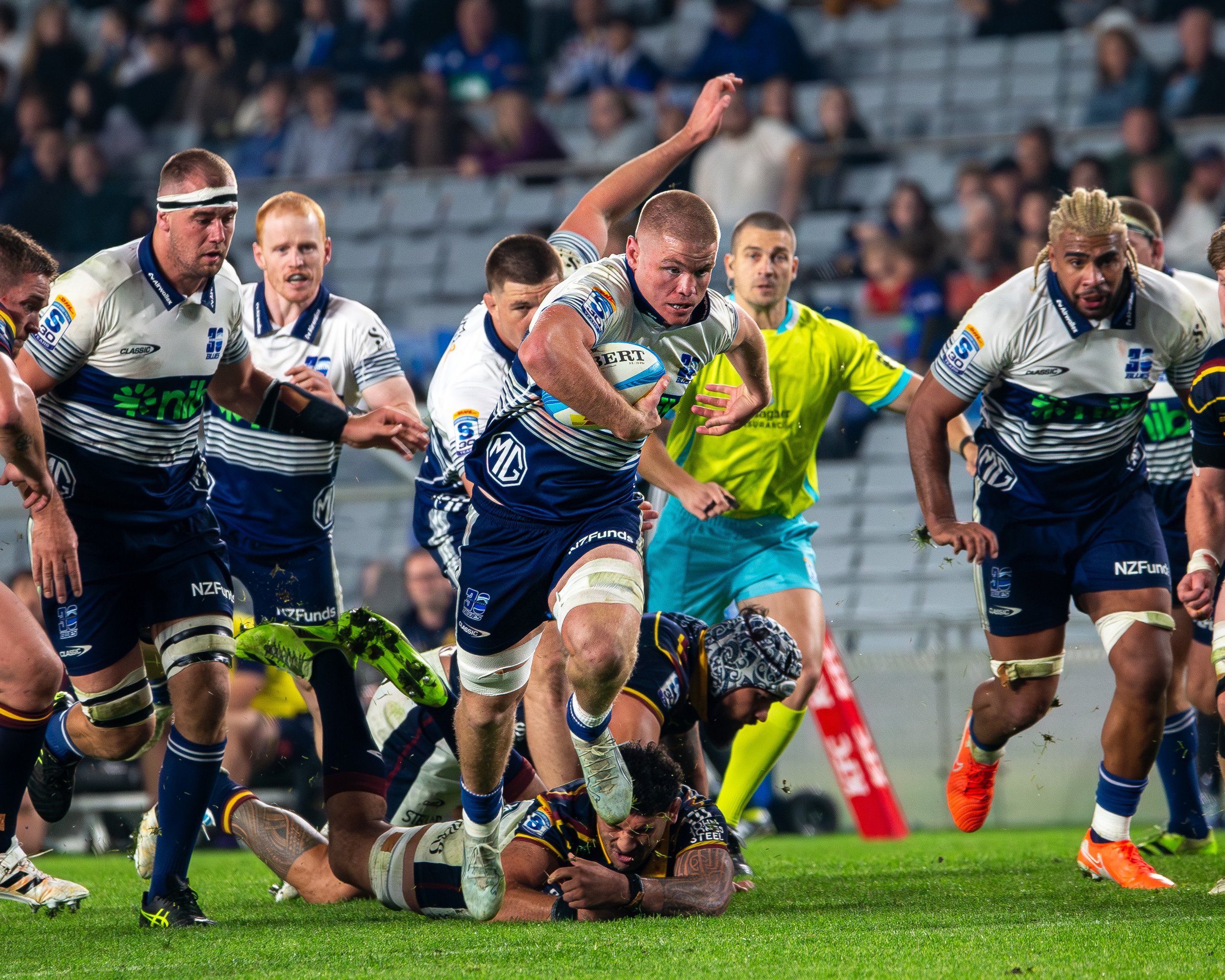 Flanker Anton Segner

Highlanders vs Blues 17 April 2026. Shot by: Dominic Gasparich
