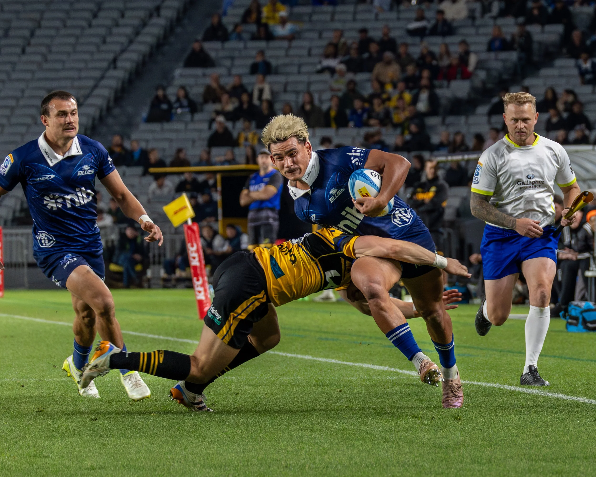 Centre Xavi Taele

Highlanders vs Blues 16 May 2026
Shot by: Dominic Gasparich