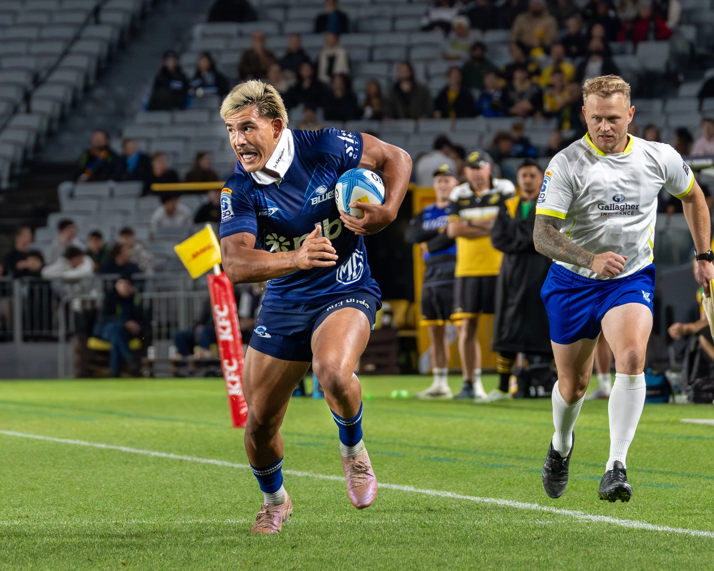 Centre Xavi Taele

Highlanders vs Blues 16 May 2026
Shot by: Dominic Gasparich