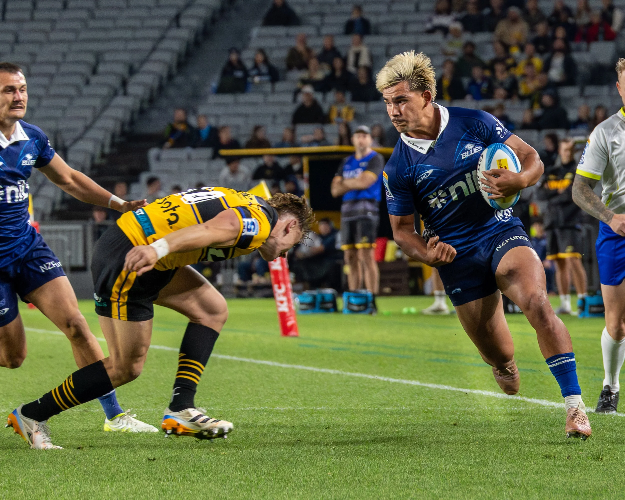 Centre Xavi Taele

Highlanders vs Blues 16 May 2026
Shot by: Dominic Gasparich