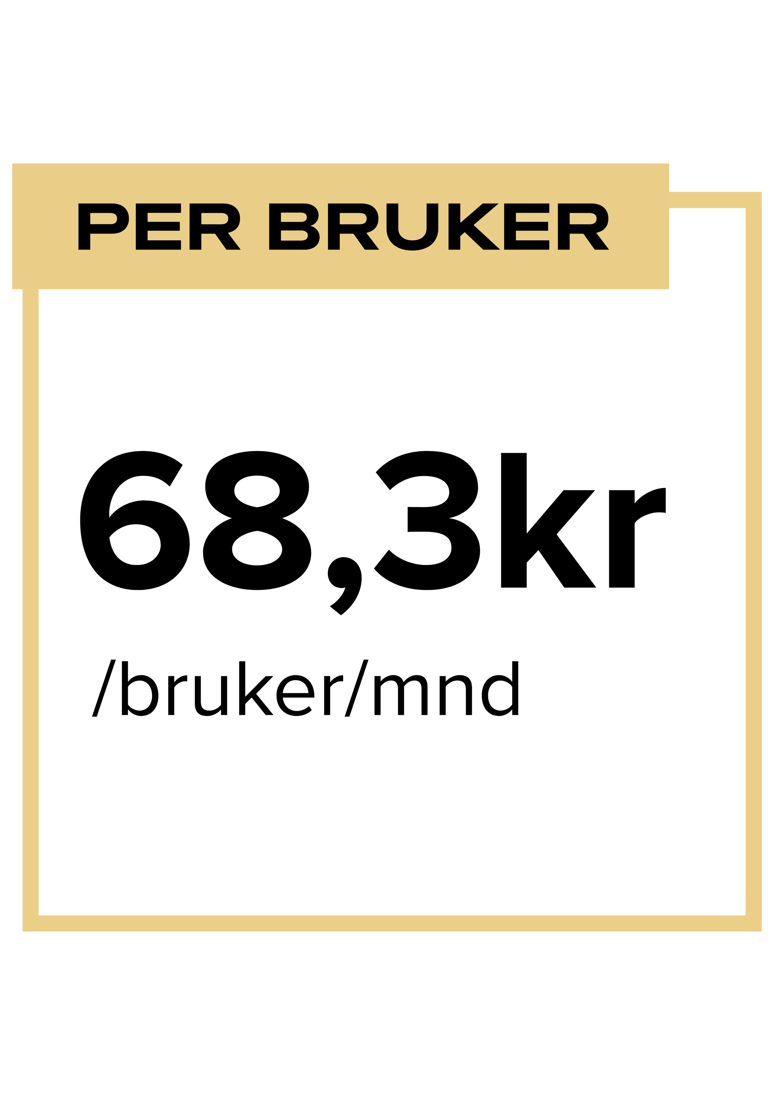 Hva koster passordbehandler for bedrift? NOK per bruker i måneden og NOK per bedrift i måneden for passord manager