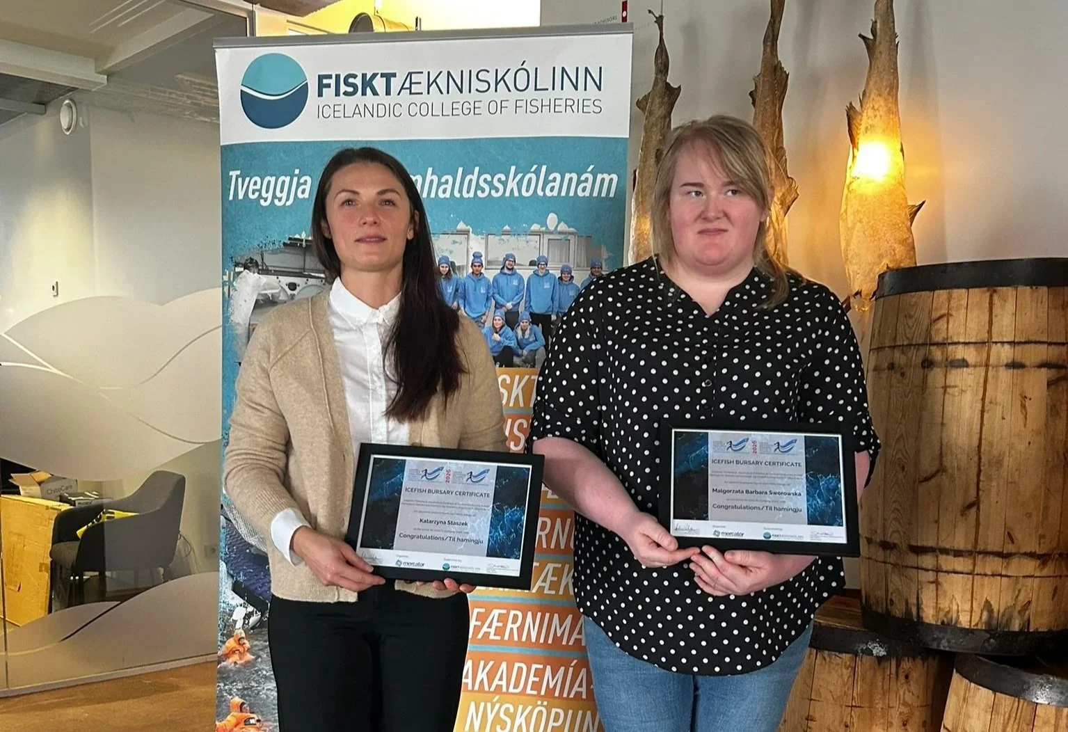 Námsstyrkir IceFish 2026 tilkynntir við hátíðlega athöfn í Sjávarklasanum