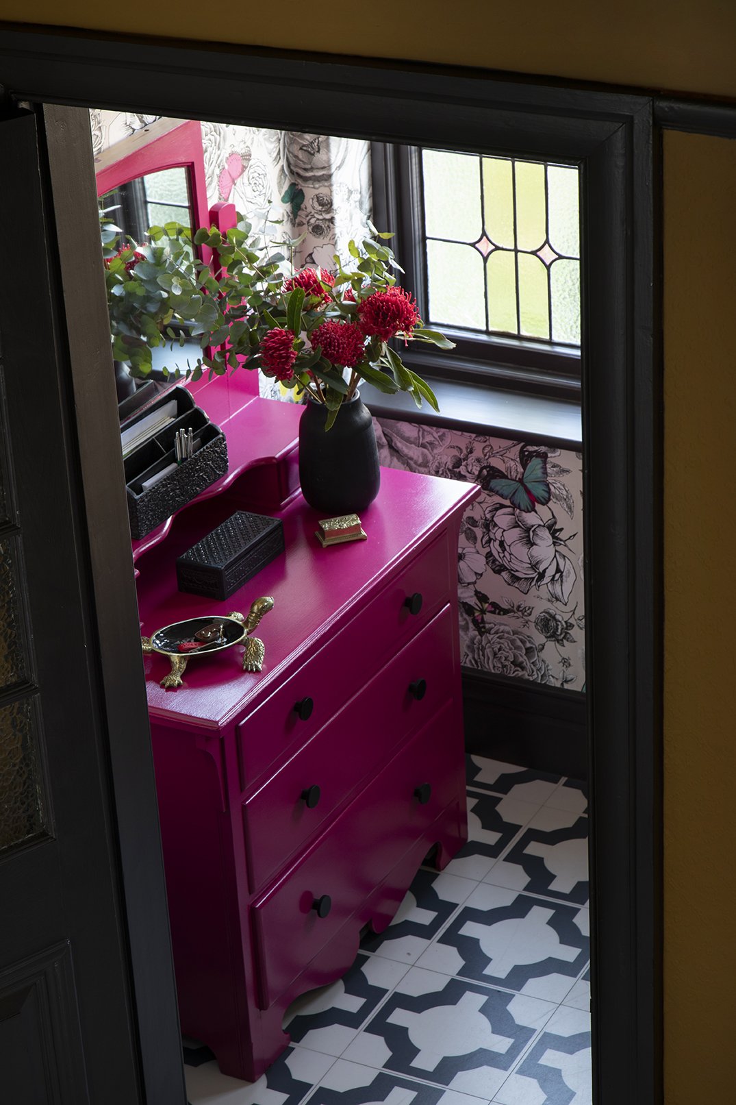 whitley-bay-hallway-upcycled-pink-chest-of-drawers.jpg