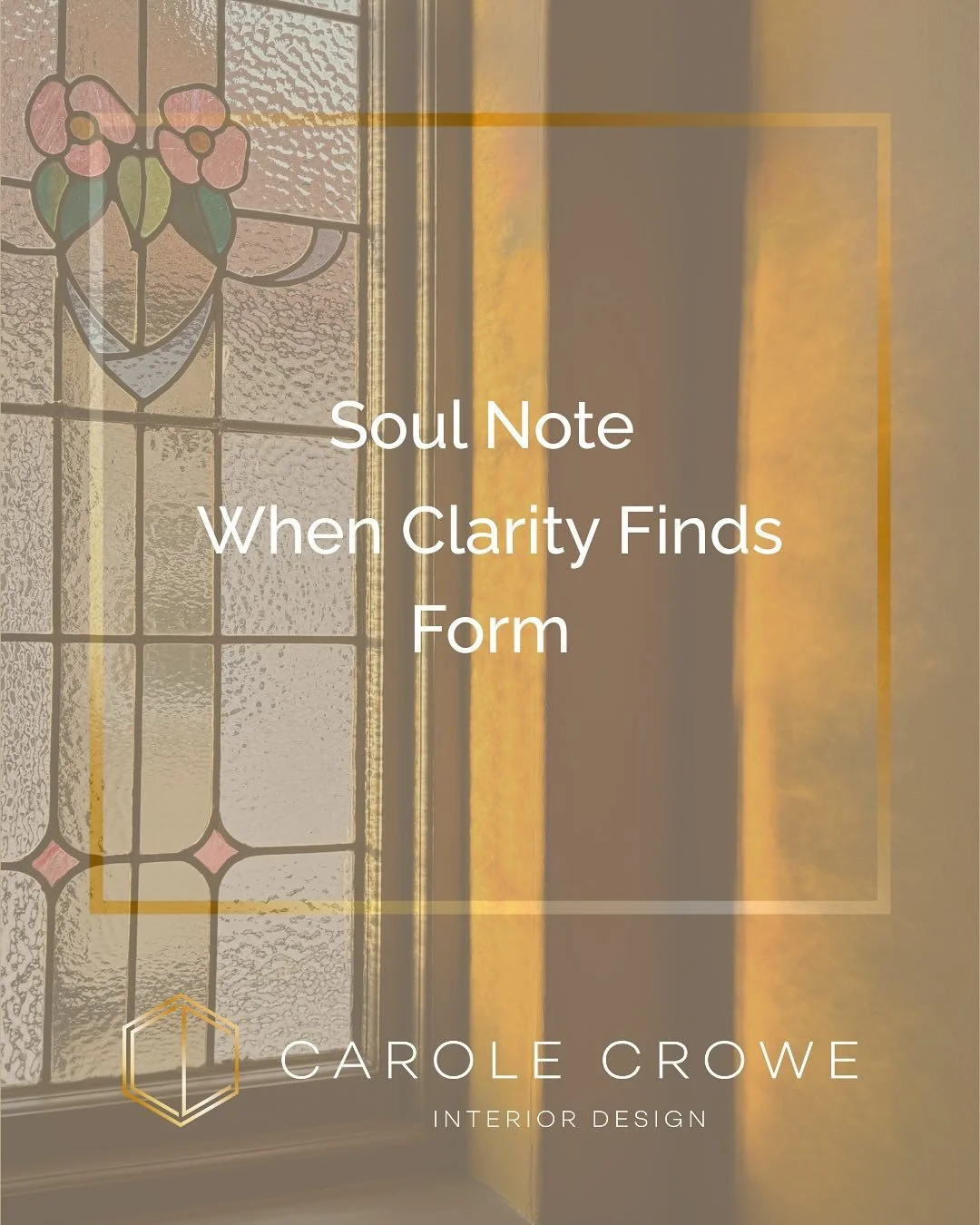 Soul Note | When Clarity Finds Form
This week felt different.
Not louder, just clearer.
I took what I have been feeling for months and gave it shape.
Frameworks, new offerings, language. A way of working that protects my energy and serves the work