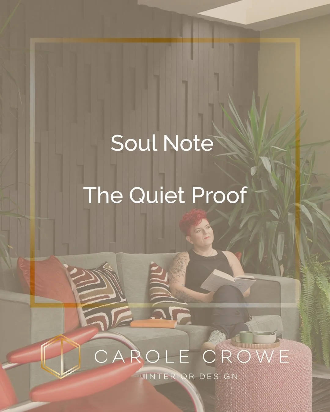 Soul Note | The Quiet Proof

This week, something felt different.

Nothing huge or dramatic. Just a steady sense that life was meeting me where I was, instead of me having to chase it.

Most mornings, before I even open my eyes, I take a moment to ch