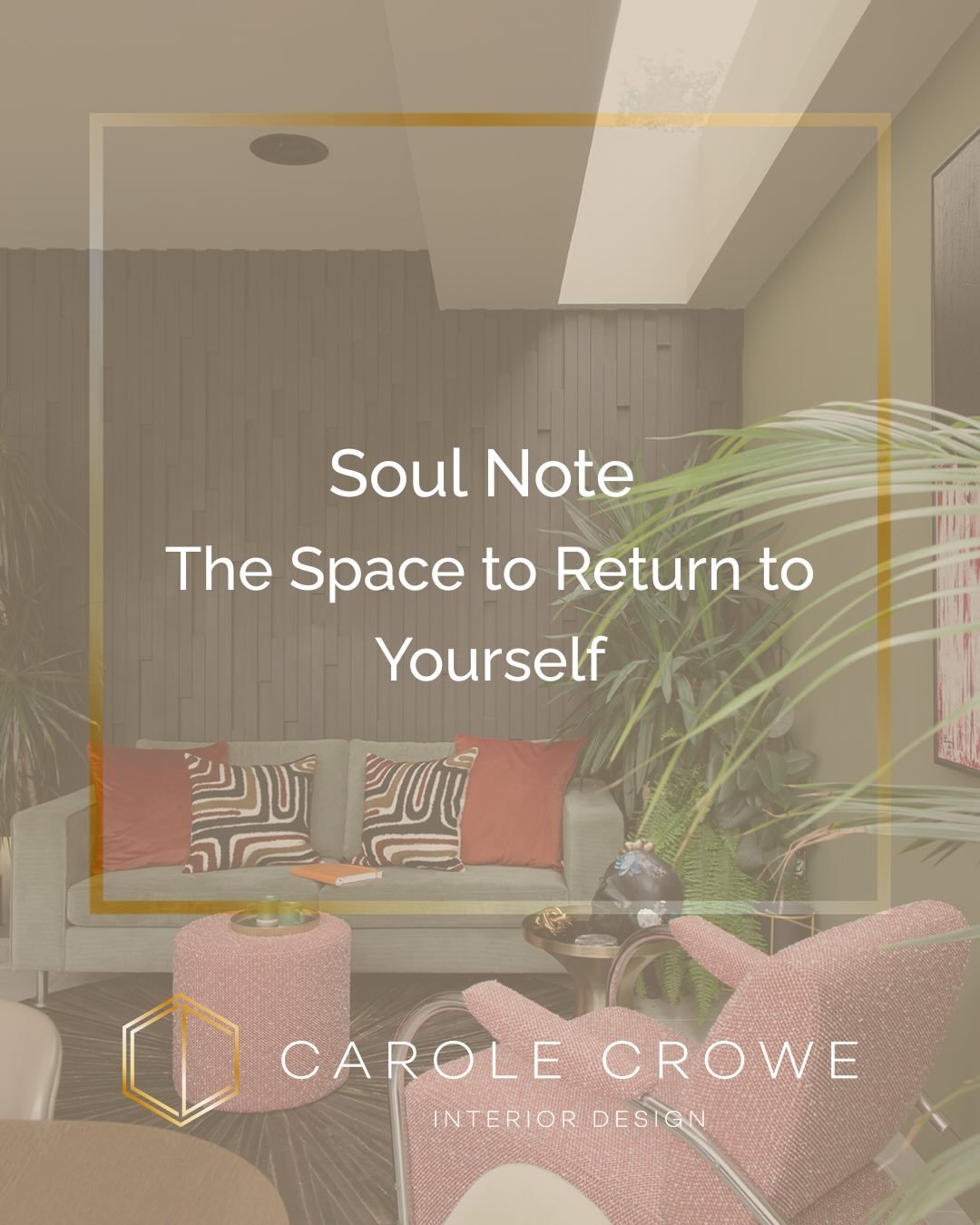Soul Note | The Space to Return to Yourself

I&rsquo;ve been thinking a lot lately, after being invited onto the When Women Need Space podcast, because taking space for myself is something I have learned to value deeply.

We live in a world that keep