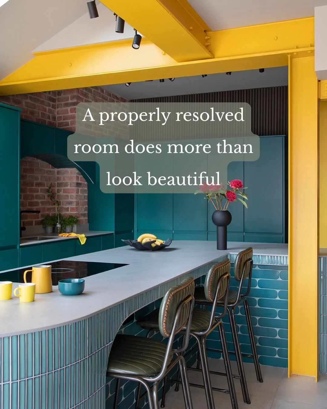 A properly resolved room does more than look beautiful.

This project at Grosvenor Place had to achieve a lot within one connected footprint.

Before the transformation, the space was dark, impractical and not working hard enough for family life. The