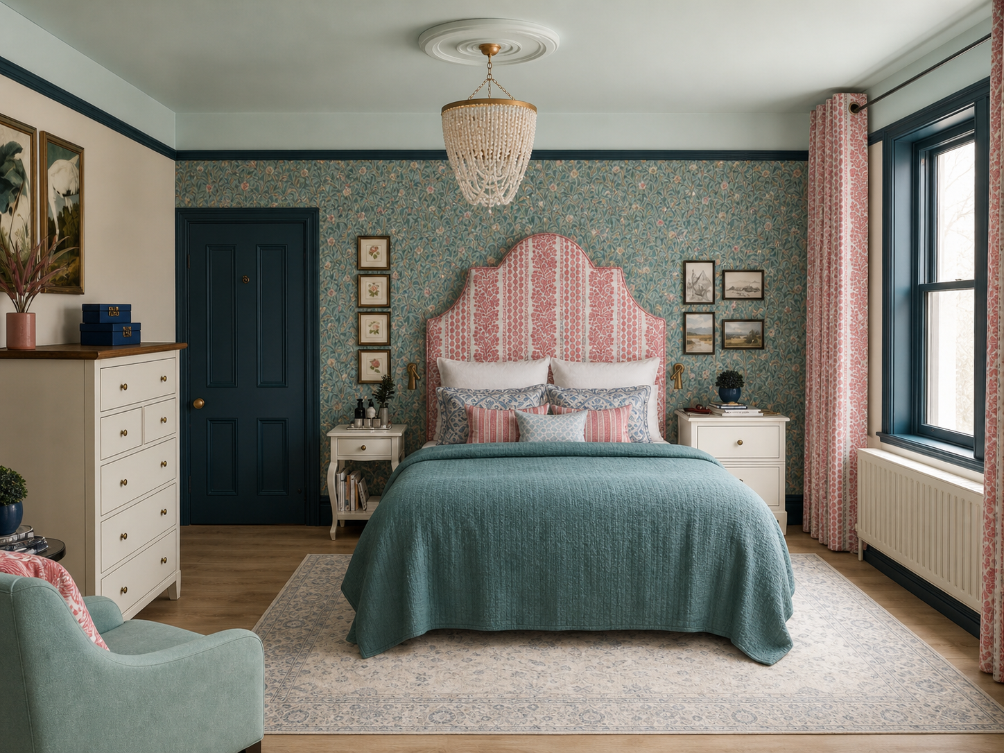 county-durham-principal-bedroom-asymmetrical-view-feature-headboard-upcycled-furniture.png