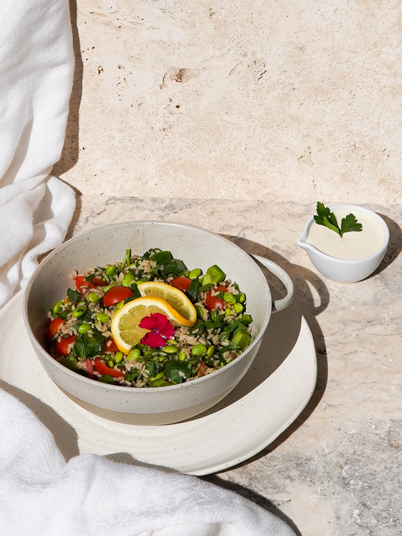Edamame Brown Rice Salad — Umoya Wellness