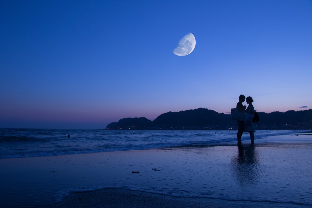 Romantisk på Enoshima.