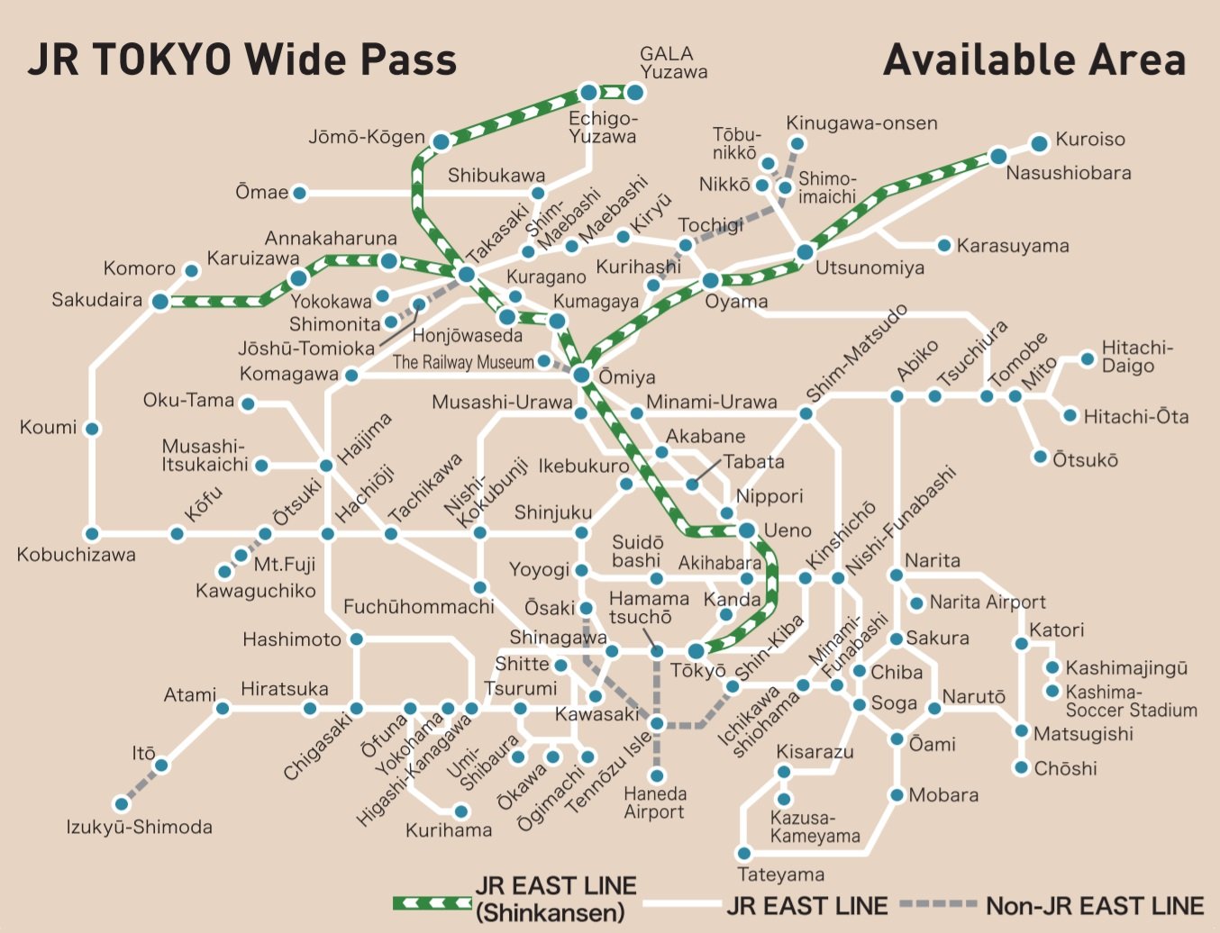   JR TOKYO Wide Pass  