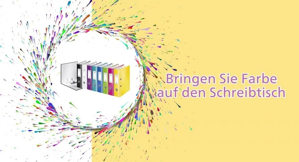 Bringen Sie Farbe auf den Schreibtisch