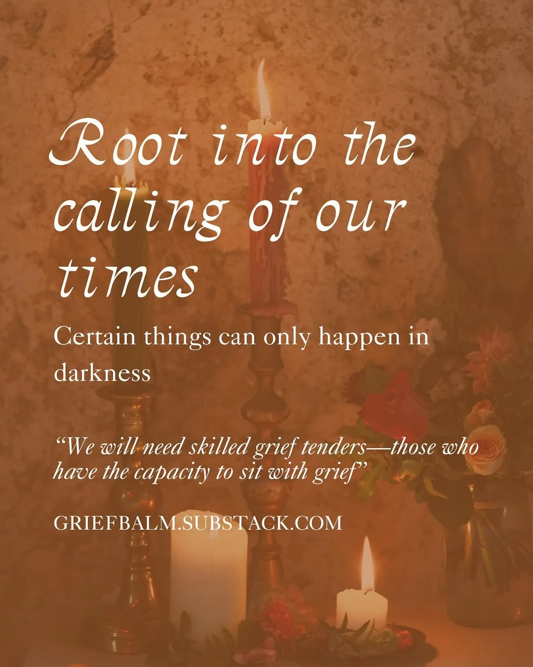 Recent words from our Grief Balm substack 
&hearts;️🪔🍂

#griefjourney  #griefsupport  #griefandloss  #griefwork  #grieftending 
#griefcircles 
#grieftendingcommunity