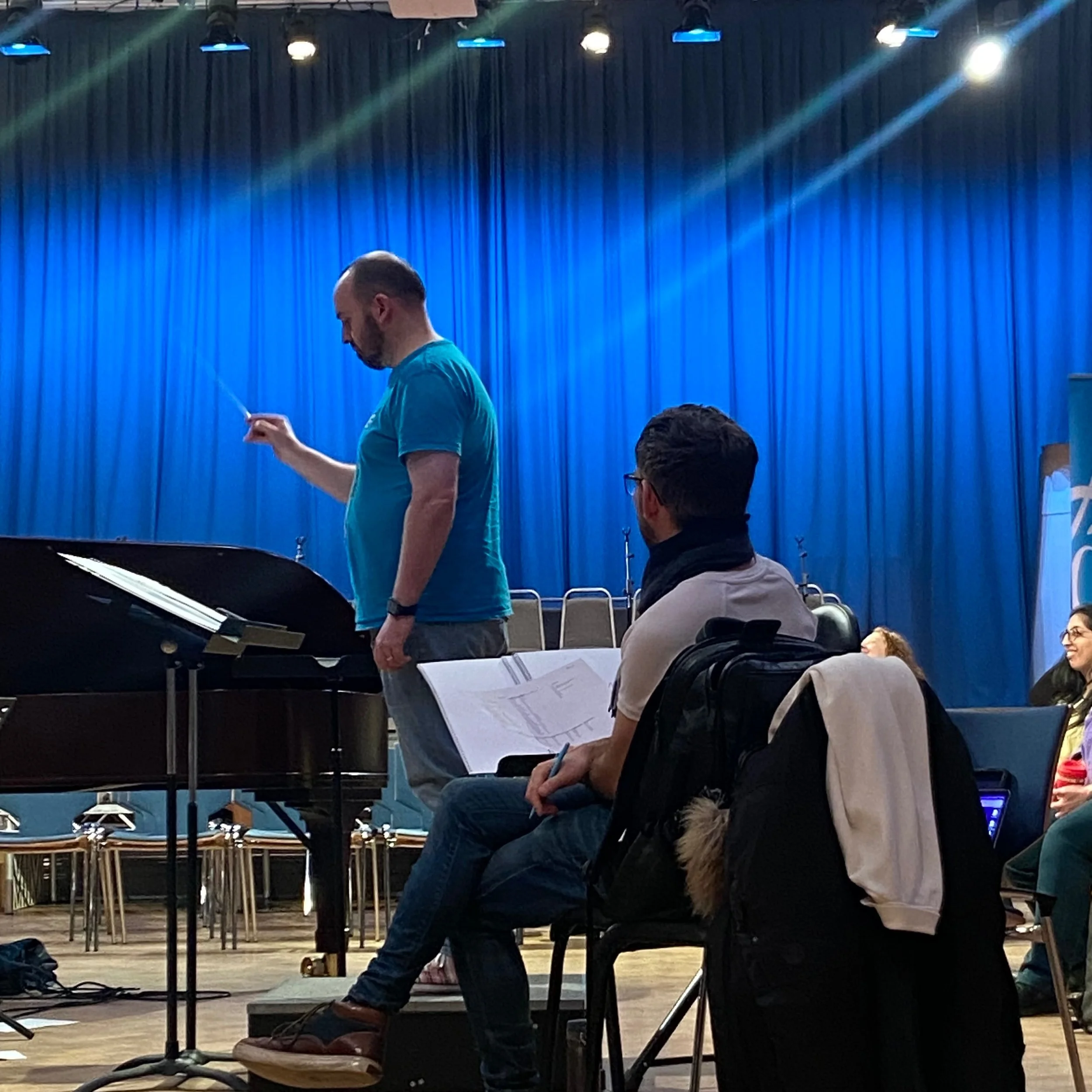 Taking part in an LMTO (London Musical Theatre Orchestra) Conducting Workshop