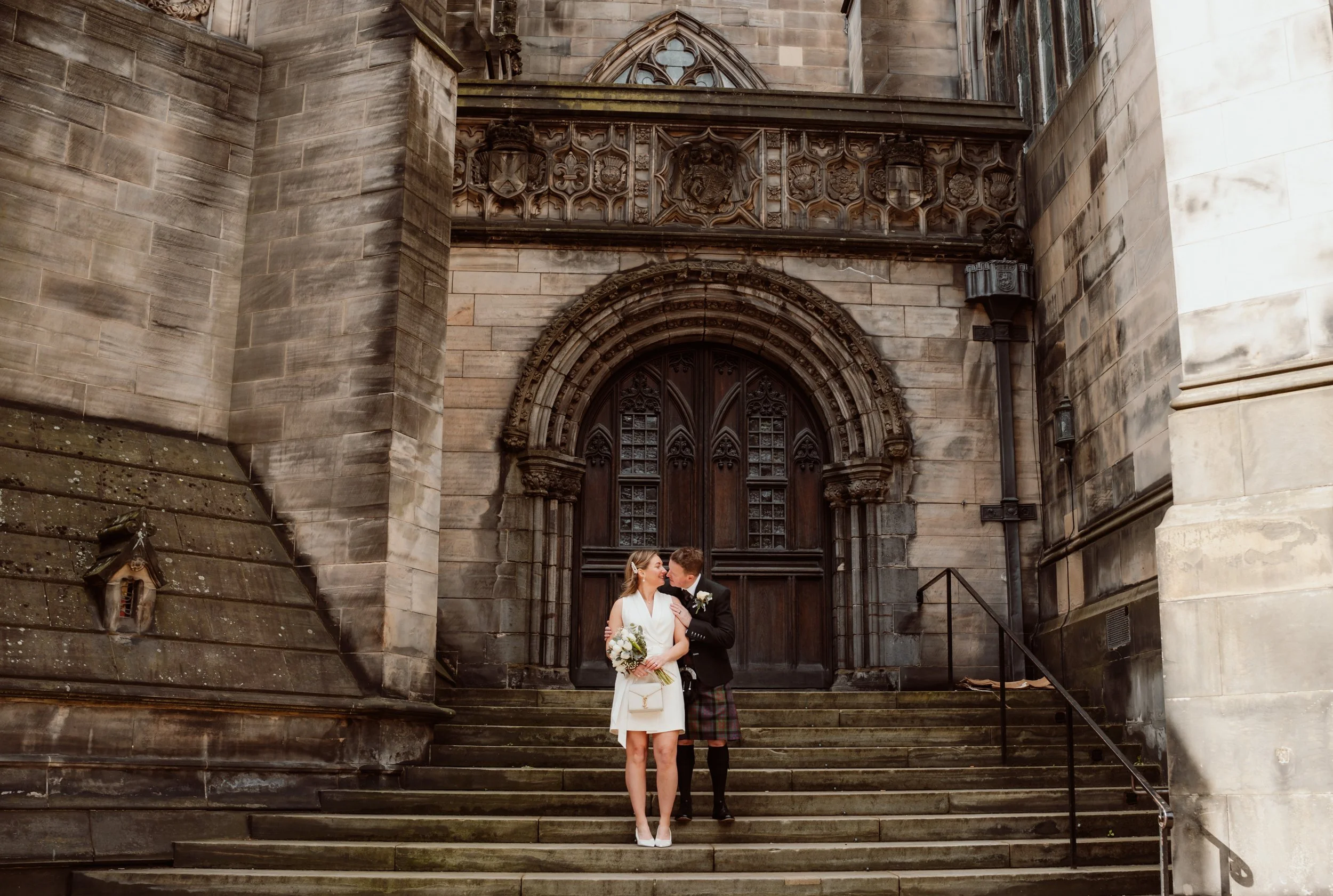 Intimate Edinburgh City Chambers Wedding Photography | Lydia &amp; John