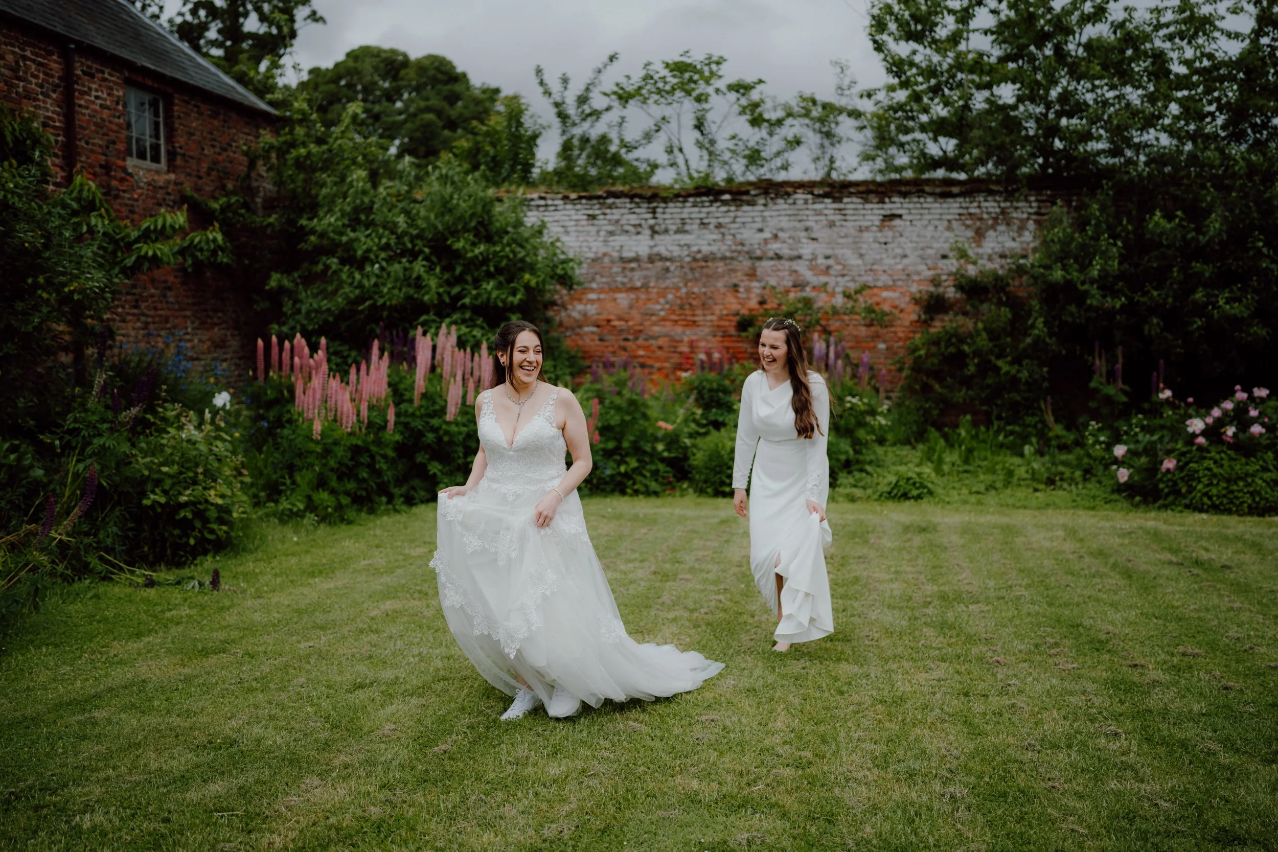 Playful Brides atMegginch Castle 