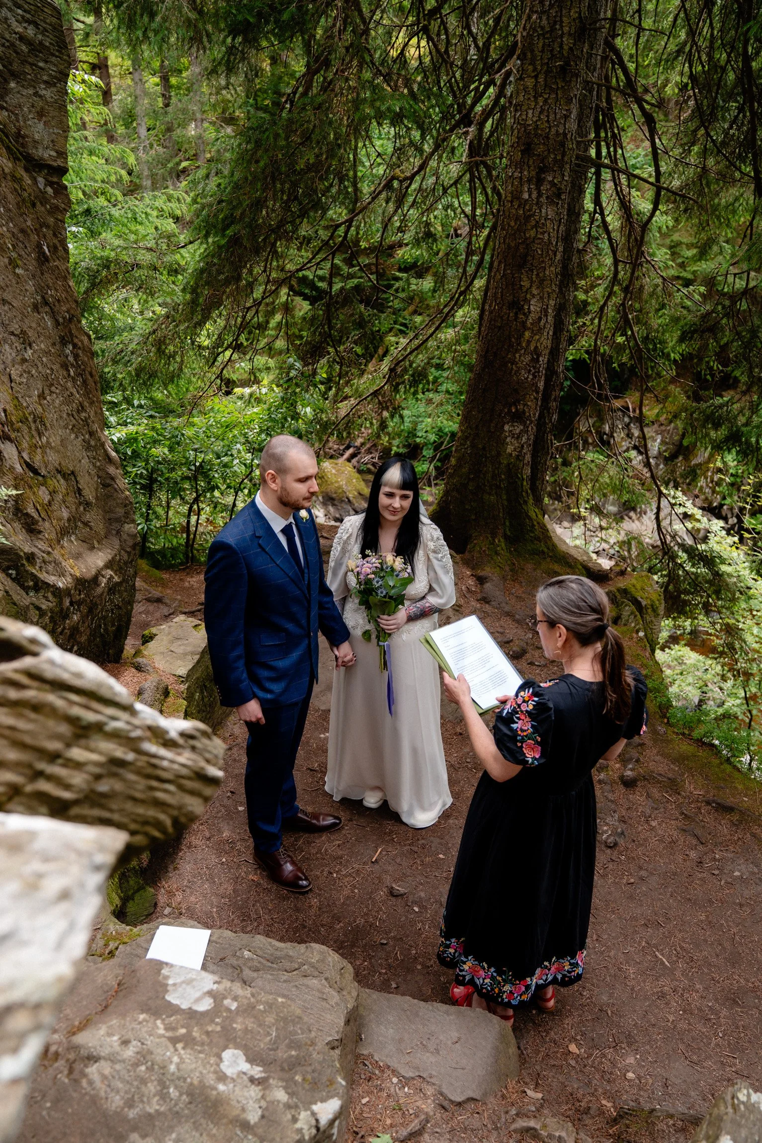 Outdoor Wedding Ceremony at The Hermitage in Perthshire