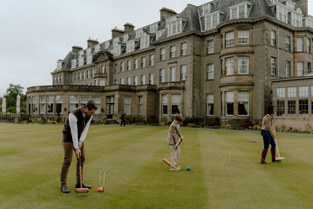 Family Croquet at Gleneagles Hotel