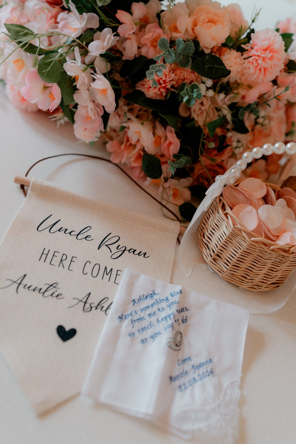 Personalised wedding stationery and small details from Ryan and Ashleigh’s Piperdam wedding