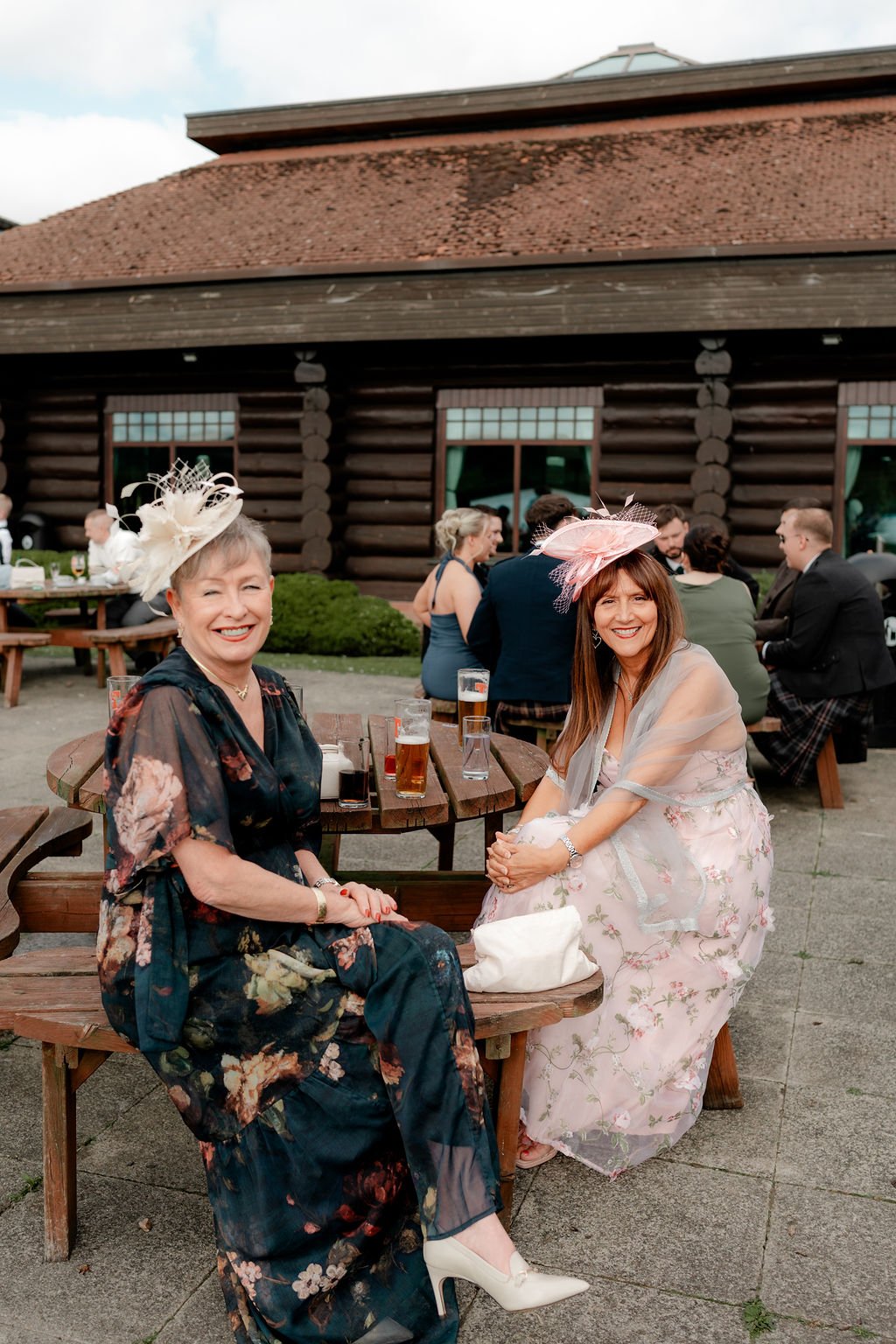 Wedding guests enjoying Ryan and Ashleigh’s relaxed Piperdam celebration