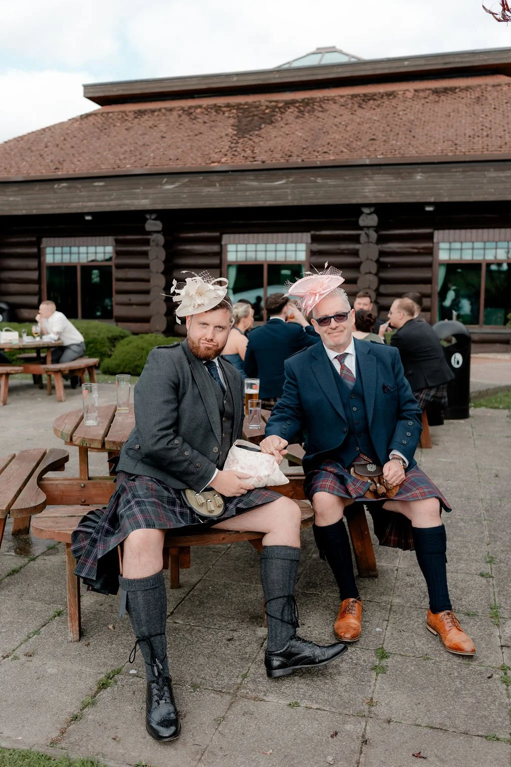 Wedding guests enjoying Ryan and Ashleigh’s relaxed Piperdam celebration