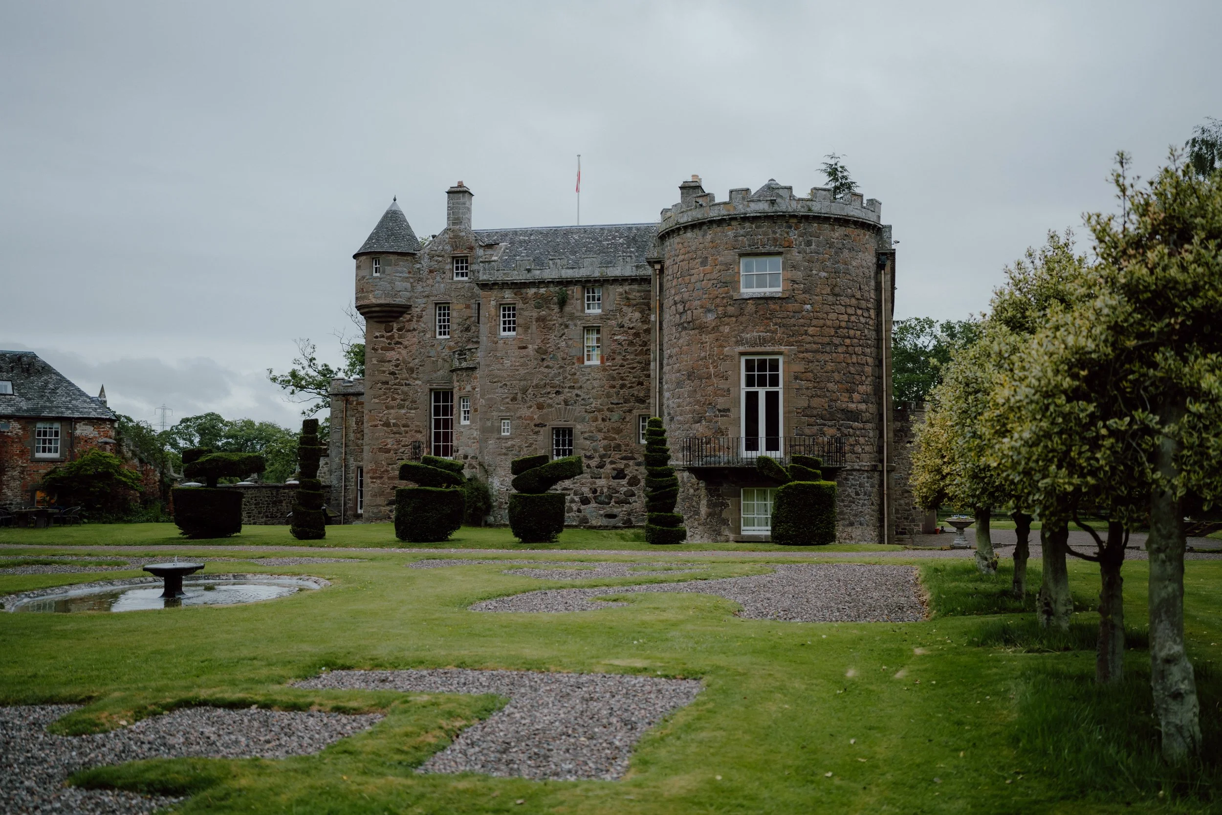Megginch Castle captured during wedding by patrice little photography