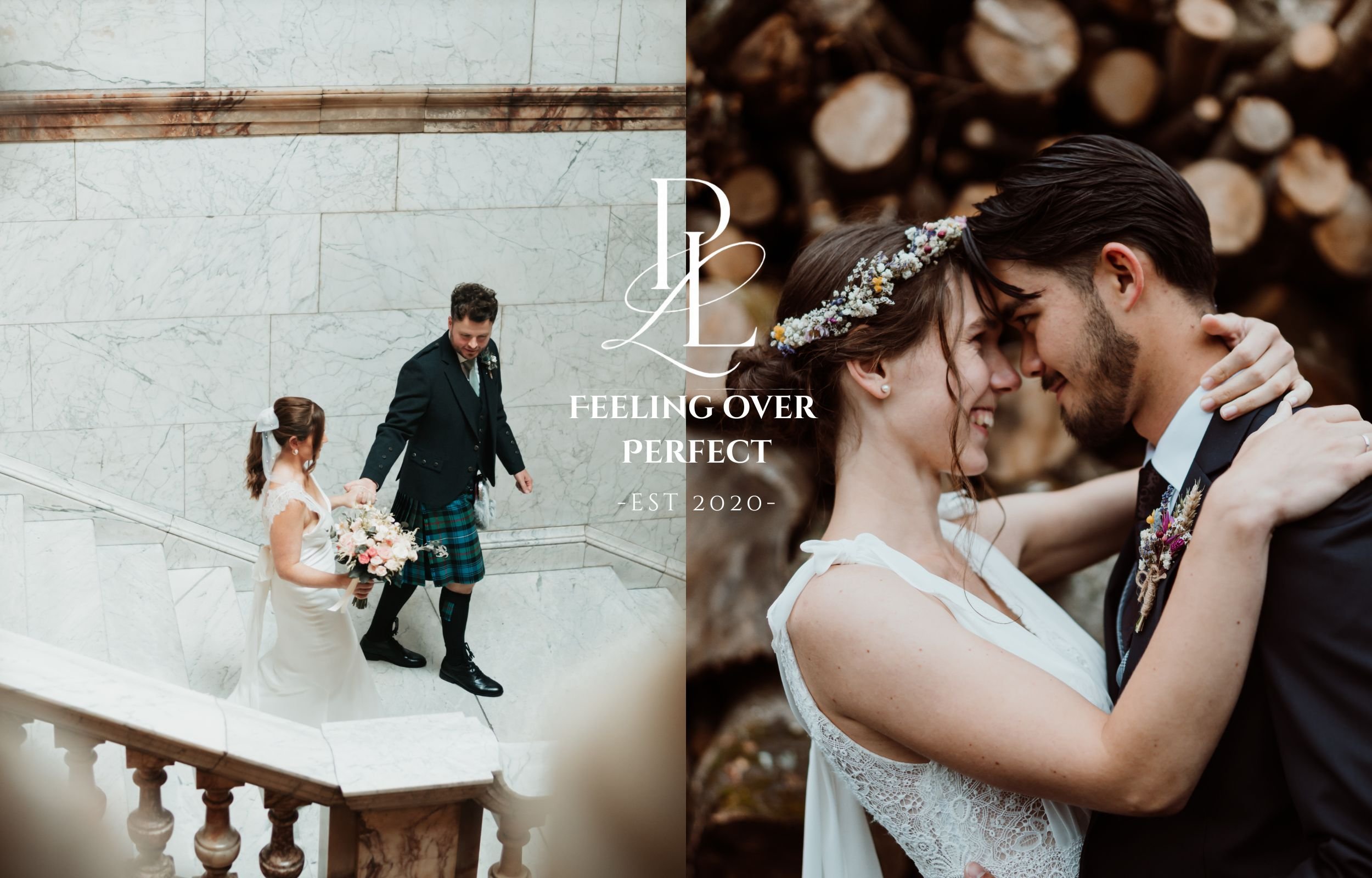 Documentary wedding photographer  with a timeless approach. Close up of a couple and couple walking in Glasgow chambers