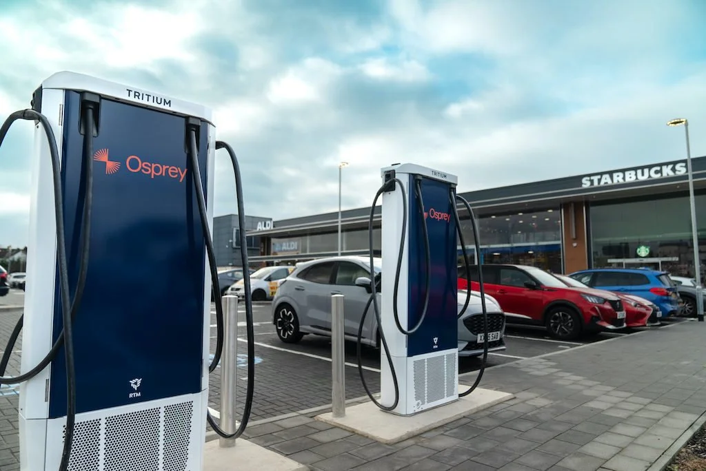 Osprey Charging secures roll-out deal with retail park company