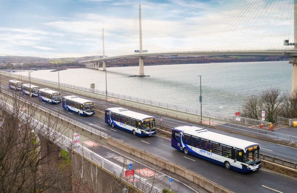 Autonomous buses start road testing across Forth Road Bridge