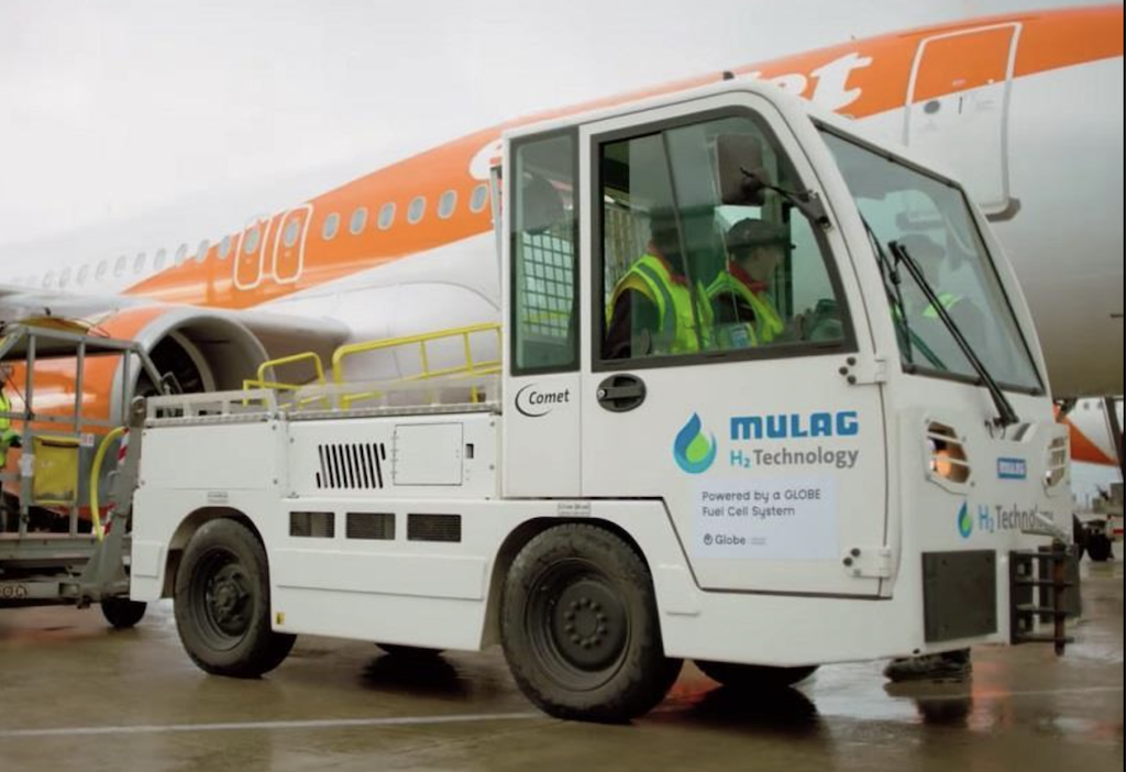 Bristol airport pioneers  hydrogen powered ground support equipment