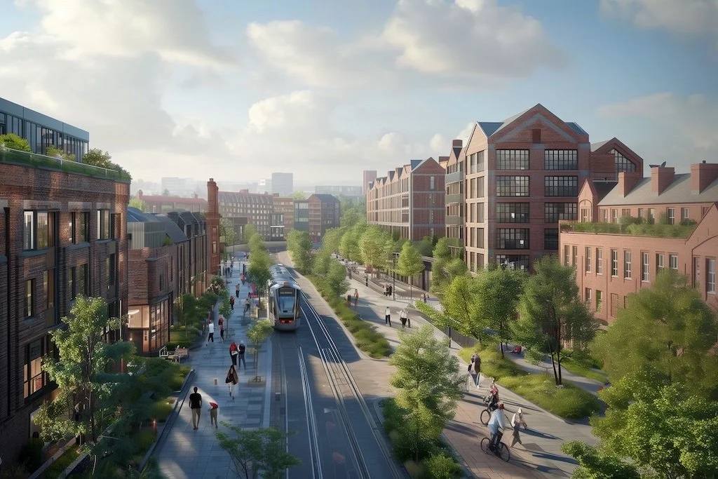 Infrastructure and public services core to locations of proposed new towns