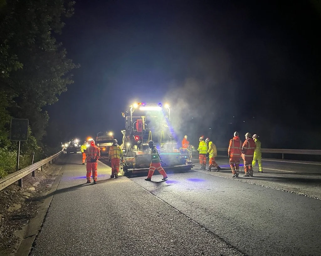 Tarmac, Skanska and LCM trial next generation carbon-negative aggregate on M11